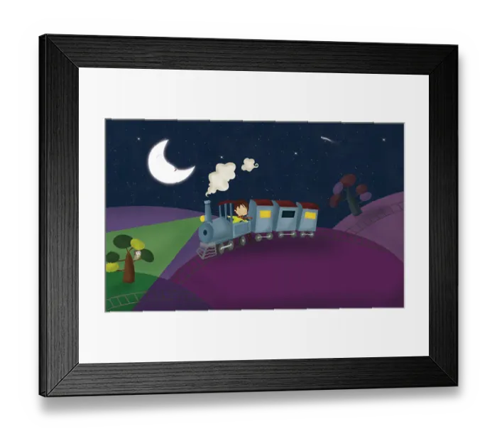 Framed Print : night train Framed Print : night train