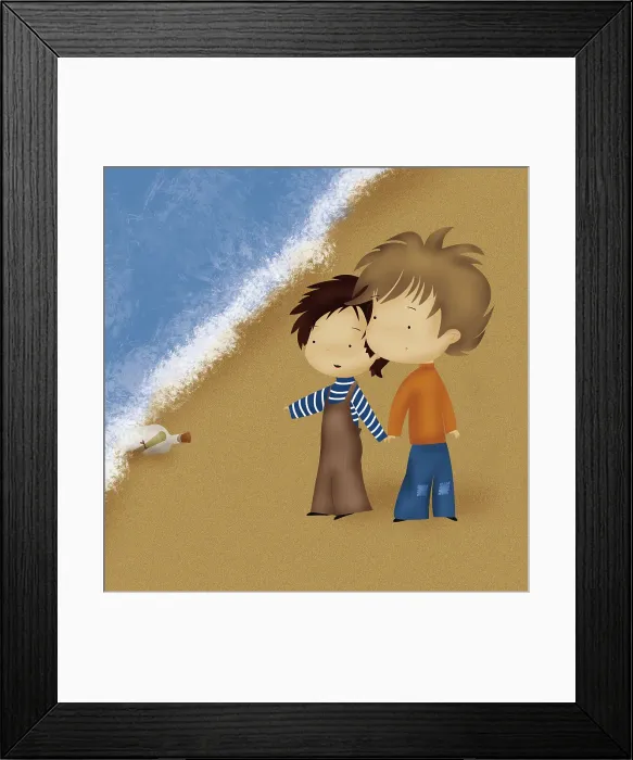 Framed Print : Message in a bottle Framed Print : Message in a bottle