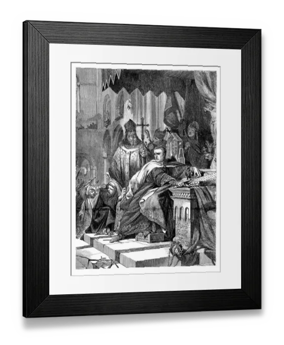 Framed Print : Coronation of William I Framed Print : Coronation of William I