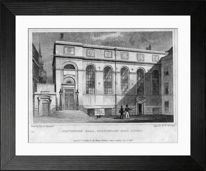 Framed Print : Stationers Hall, Stationers Ball Court, London Framed Print : Stationers Hall, Stationers Ball Court, London