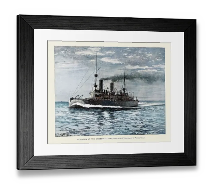 Framed Print : USS Olympia protected cruiser United States Navy warship, 1890s Miitary Naval History Framed Print : USS Olympia protected cruiser United States Navy warship, 1890s Miitary Naval History