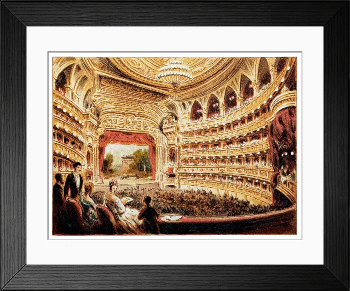 Framed Print : Vienna Court Opera (Wiener Hofoper), Giovanni Varrone Court Opera Framed Print : Vienna Court Opera (Wiener Hofoper), Giovanni Varrone Court Opera