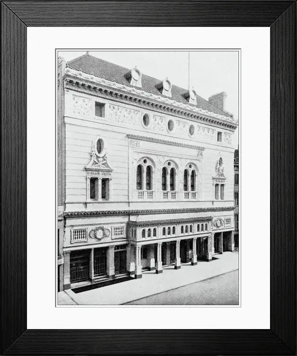 Framed Print : Antique Photograph of New York: Garrick Theater Framed Print : Antique Photograph of New York: Garrick Theater