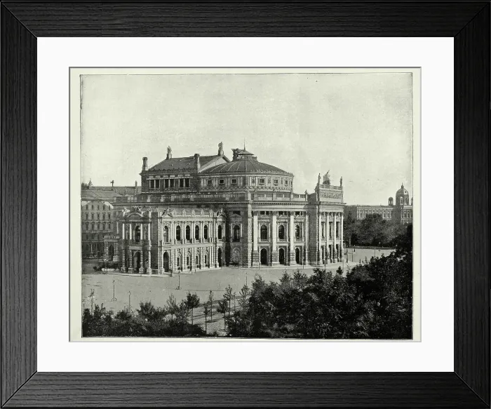 Framed Print : The Burgtheater or Hofbug Theatre, Vienna, Austria, 1890s 19th Century Framed Print : The Burgtheater or Hofbug Theatre, Vienna, Austria, 1890s 19th Century