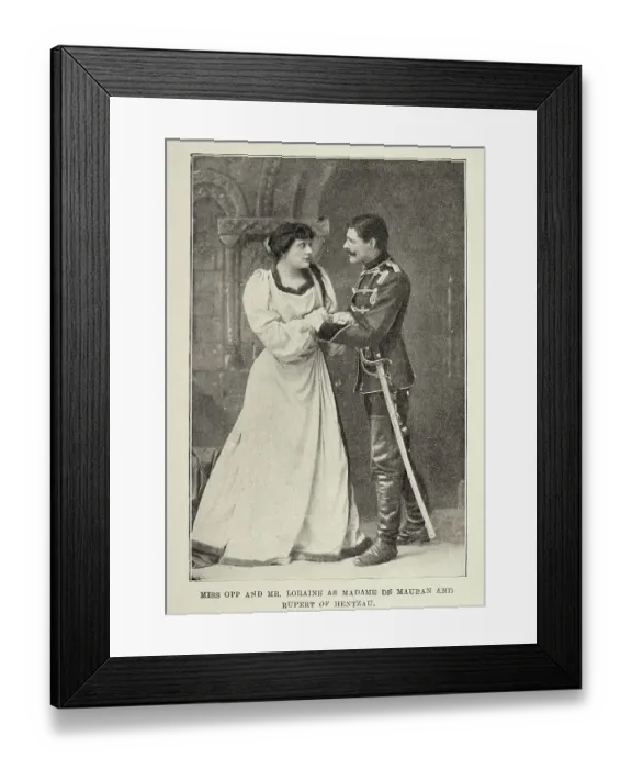 Framed Print : Julie Opp and Robert Loraine, Victorian theatre, 1890s, 19th Century Framed Print : Julie Opp and Robert Loraine, Victorian theatre, 1890s, 19th Century