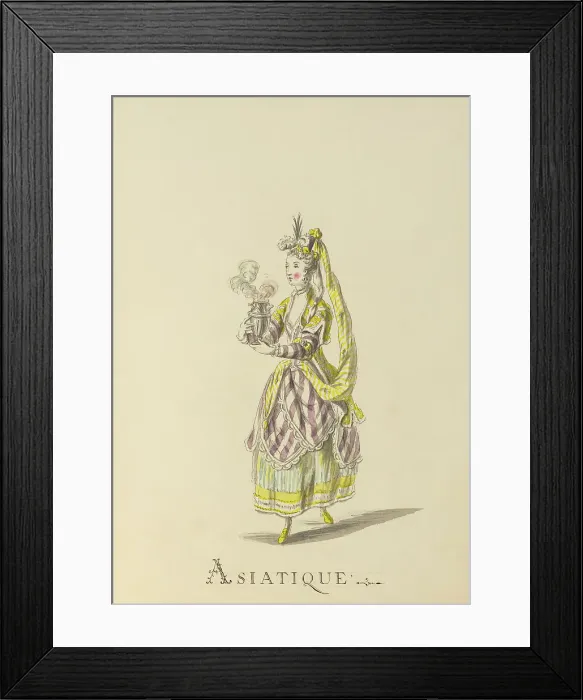 Framed Print : Asiatique (Asian) - example illustration of a ballet character Framed Print : Asiatique (Asian) - example illustration of a ballet character