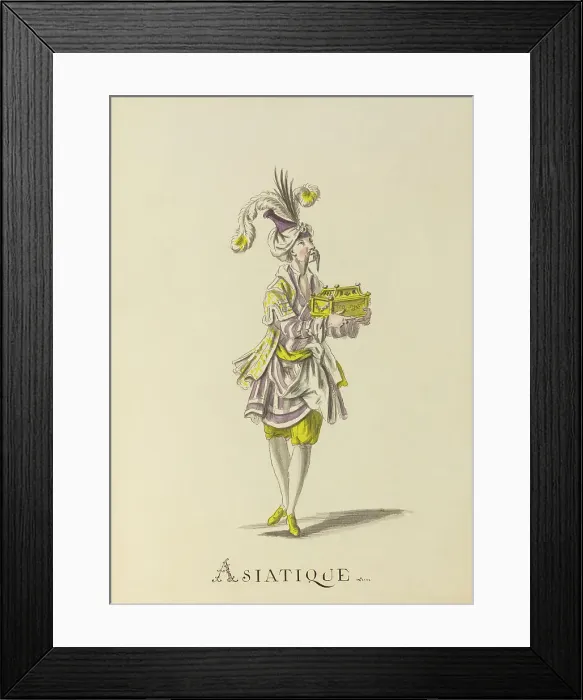 Framed Print : Asiatique (Asian) - example illustration of a ballet character Framed Print : Asiatique (Asian) - example illustration of a ballet character