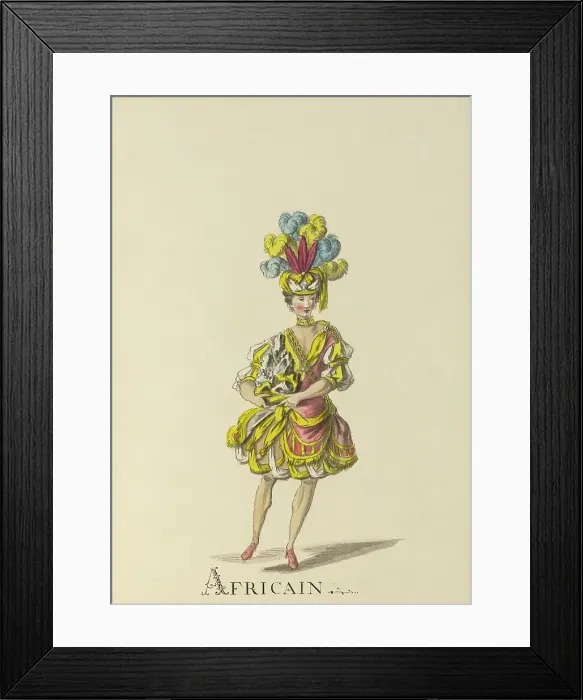 Framed Print : Africain (African) - example illustration of a ballet character Framed Print : Africain (African) - example illustration of a ballet character