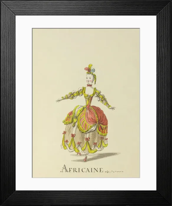 Framed Print : Africaine (African) - example illustration of a ballet character Framed Print : Africaine (African) - example illustration of a ballet character
