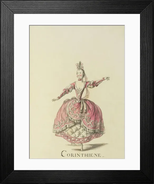 Framed Print : Corinthiene (Corinthian) - example illustration of a ballet character Framed Print : Corinthiene (Corinthian) - example illustration of a ballet character