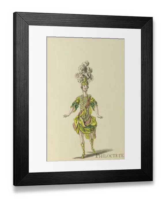 Framed Print : Philoctete (Philoctetes) - example illustration of a ballet character Framed Print : Philoctete (Philoctetes) - example illustration of a ballet character