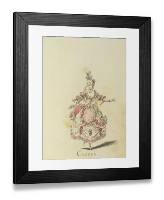 Framed Print : Creuse (Creusa of Corinth) - example illustration of a ballet character Framed Print : Creuse (Creusa of Corinth) - example illustration of a ballet character