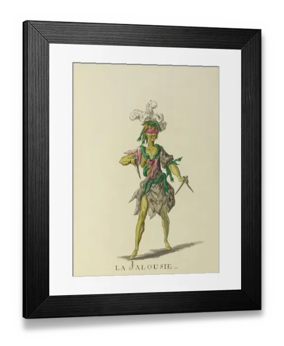 Framed Print : La Jalousie (Jealousy) - example illustration of a ballet character Framed Print : La Jalousie (Jealousy) - example illustration of a ballet character