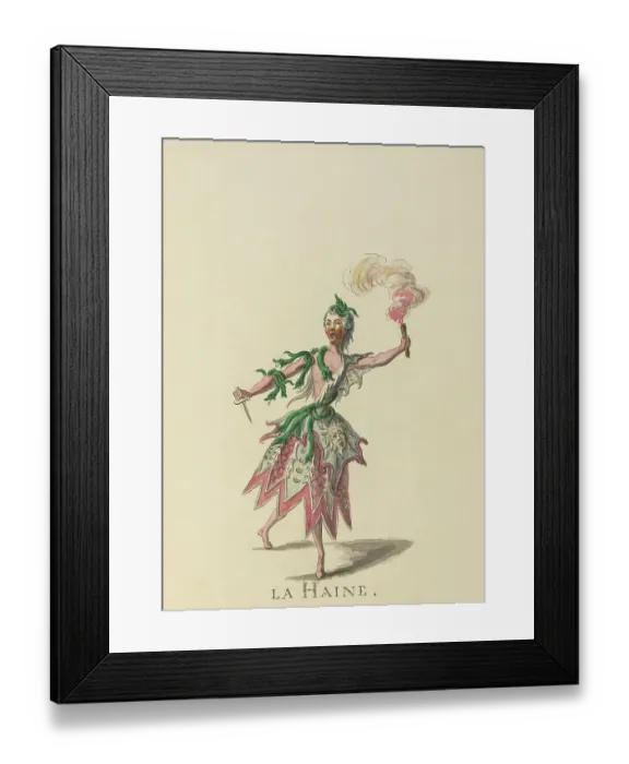 Framed Print : La Haine (Hatred) - example illustration of a ballet character Framed Print : La Haine (Hatred) - example illustration of a ballet character