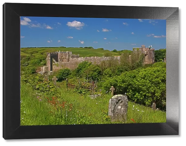 Manorbier Castle, Manorbier, Pembrokeshire, Wales, United Kingdom