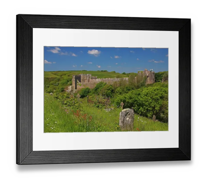 Framed Print : Manorbier Castle, Manorbier, Pembrokeshire, Wales, United Kingdom Framed Print : Manorbier Castle, Manorbier, Pembrokeshire, Wales, United Kingdom