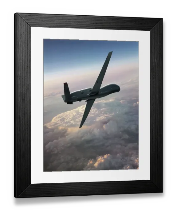 Framed Print : USAF Northrop Grumman RQ-4B Global Hawk UAV Framed Print : USAF Northrop Grumman RQ-4B Global Hawk UAV