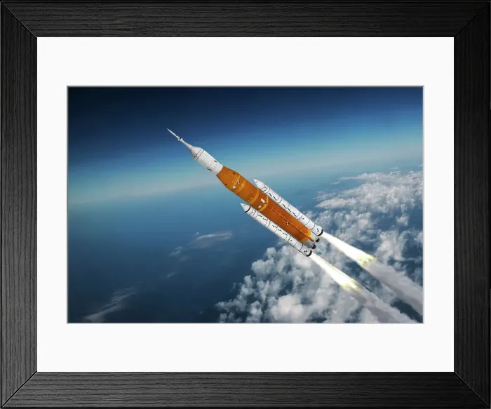 Framed Print : Artemis 1 Space Launch System (SLS) Rocket Launch Framed Print : Artemis 1 Space Launch System (SLS) Rocket Launch