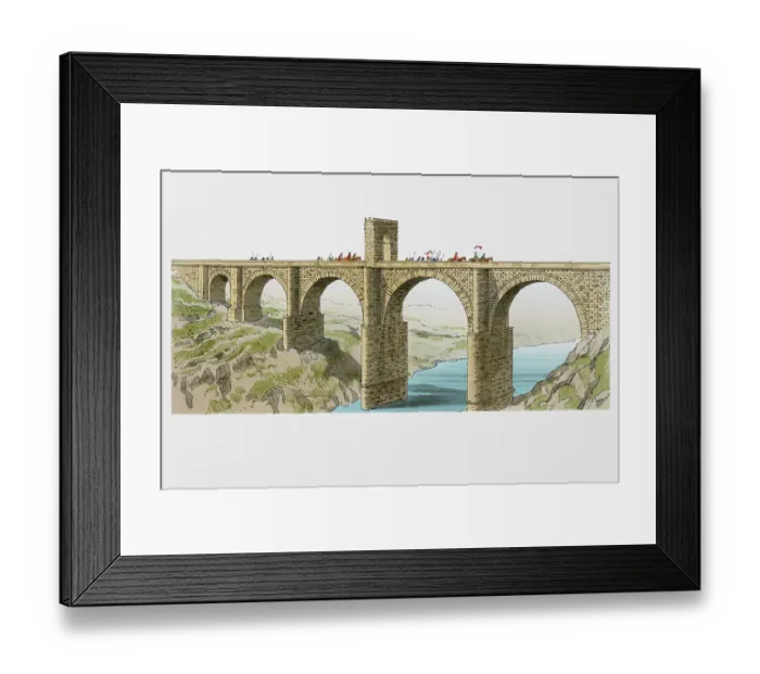 Framed Print : Spain, Alcantara, Roman arched stone bridge Framed Print : Spain, Alcantara, Roman arched stone bridge