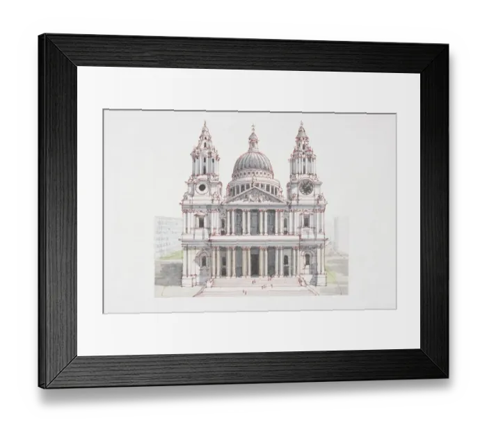 Framed Print : Great Britain, England, London, St Paul's Cathedral, facade Framed Print : Great Britain, England, London, St Paul's Cathedral, facade