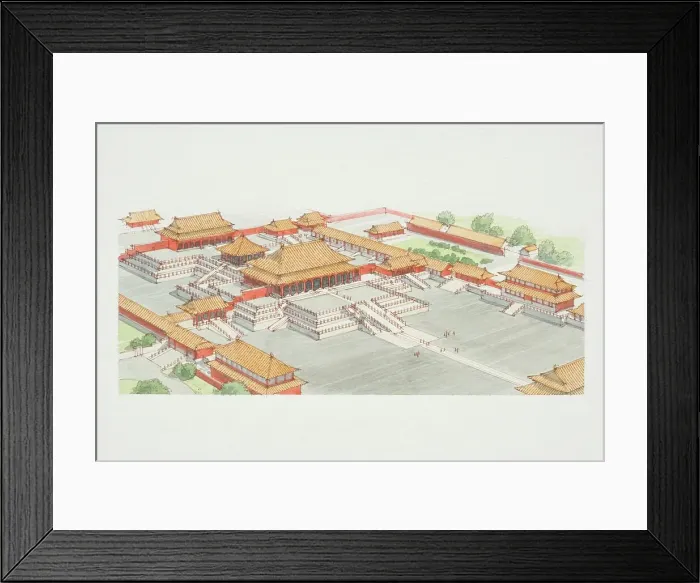 Framed Print : China, Beijing, the Forbidden City, elevated view Framed Print : China, Beijing, the Forbidden City, elevated view