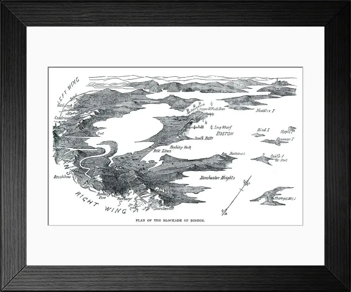 Framed Print : Blockade of Boston Framed Print : Blockade of Boston