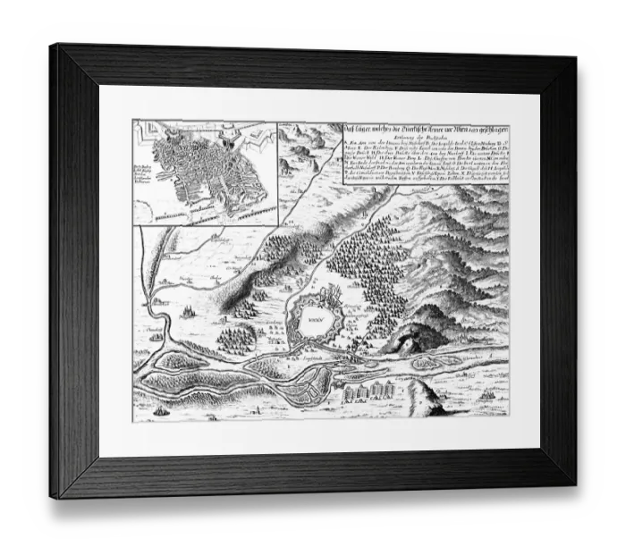 Framed Print : Defeat of the Ottoman Empire in Vienna in 1683: Turks camp at the end of the siege Framed Print : Defeat of the Ottoman Empire in Vienna in 1683: Turks camp at the end of the siege