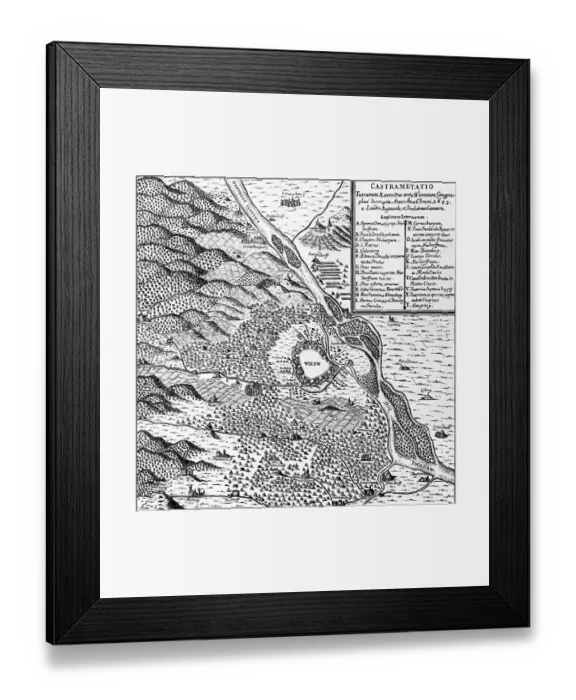 Framed Print : Defeat of the Ottoman Empire in Vienna in 1683: Turks camp at the beginning of the siege Framed Print : Defeat of the Ottoman Empire in Vienna in 1683: Turks camp at the beginning of the siege