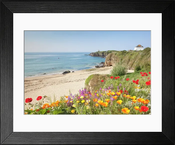 Framed Print : Grand Sables beach at Le Pouldu, Brittany, France Framed Print : Grand Sables beach at Le Pouldu, Brittany, France