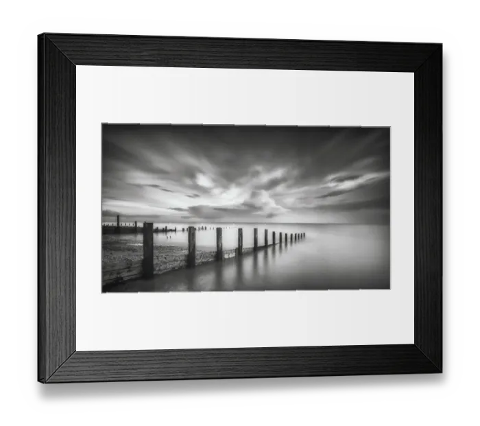 Framed Print : Groin. October 25, 2020. Isle of Sheppey, Kent, UK