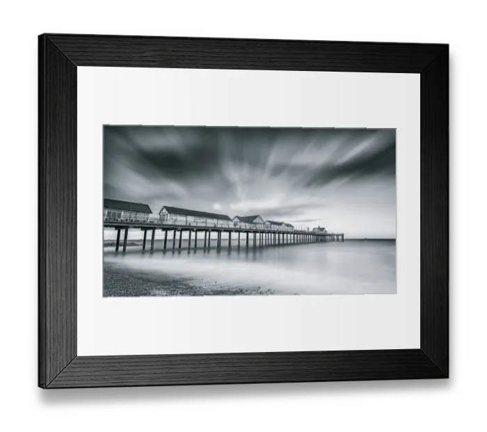 Framed Print : Southwold Pier Steel Dawn Framed Print : Southwold Pier Steel Dawn