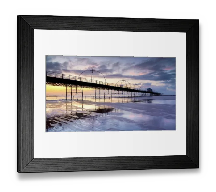 Framed Print : Southport Pier at Sunset Framed Print : Southport Pier at Sunset