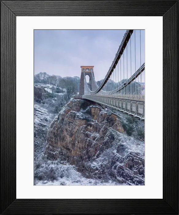 Framed Print : Clifton Snowfall Framed Print : Clifton Snowfall
