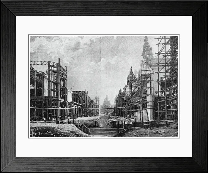 Framed Print : Preparation for the Paris Exposition Universelle 1900 Framed Print : Preparation for the Paris Exposition Universelle 1900