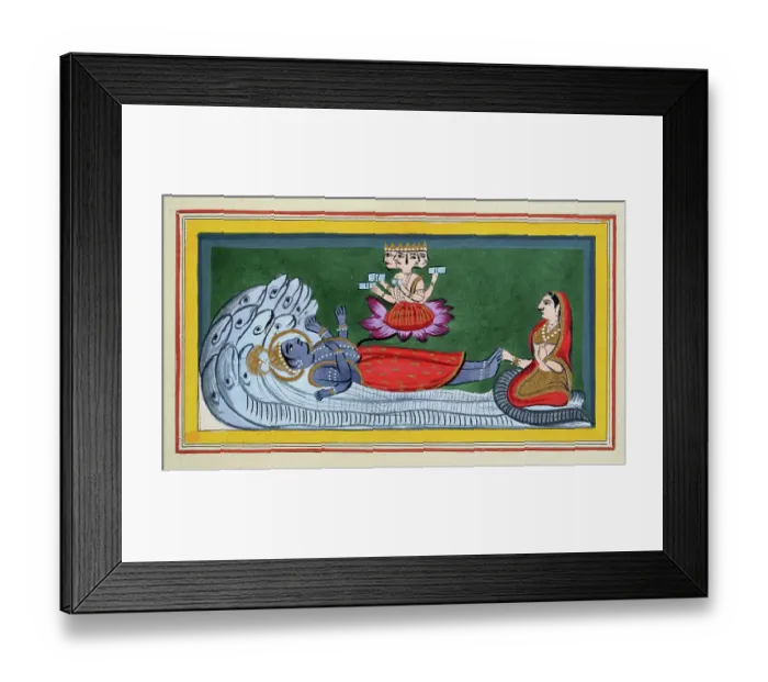 Framed Print : Illustration from the Mahabharata one of the two major Sanskrit epics of ancient India