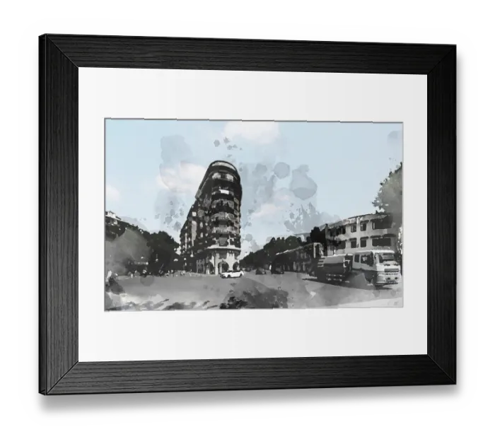 Framed Print : Ancient residential building at Shanghai city--Wukang building