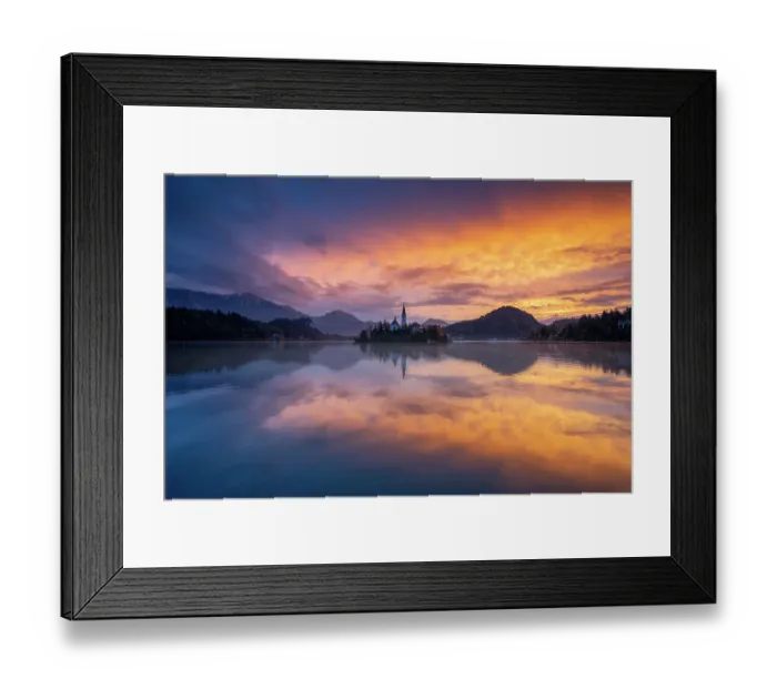 Framed Print : Lake Bled at sunrise, Slovenia Framed Print : Lake Bled at sunrise, Slovenia