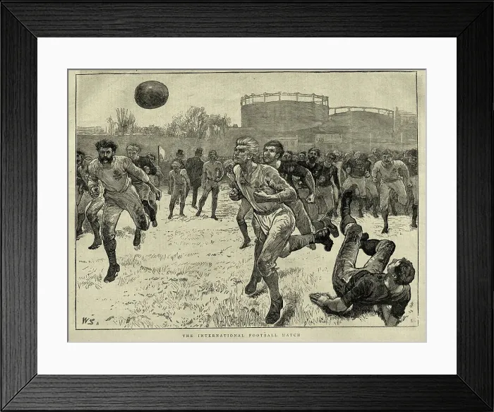 Framed Print : England Vs Scotland football match, 24 February 1872 London, England, History of sport Framed Print : England Vs Scotland football match, 24 February 1872 London, England, History of sport