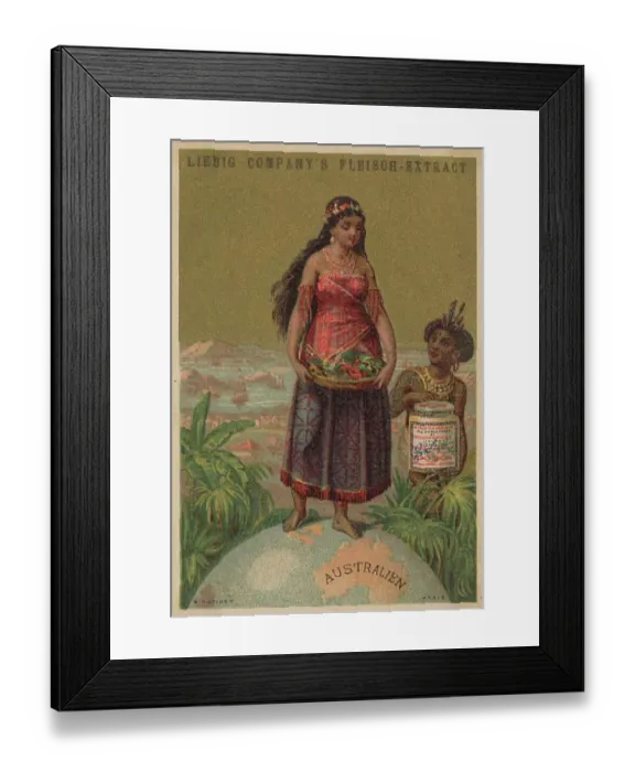 Framed Print : Picture series The Earth and its Peoples, digitally restored reproduction of a collectors picture from c. 1900 Framed Print : Picture series The Earth and its Peoples, digitally restored reproduction of a collectors picture from c. 1900