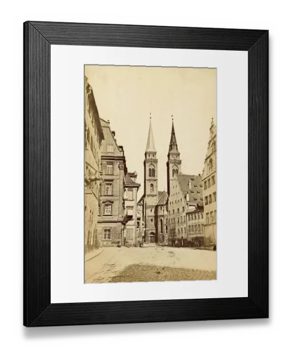 Framed Print : The Sebaldus Church in Nuremberg in 1870, Bavaria, Germany, Historical, digitally restored reproduction from a 19th century original Framed Print : The Sebaldus Church in Nuremberg in 1870, Bavaria, Germany, Historical, digitally restored reproduction from a 19th century original