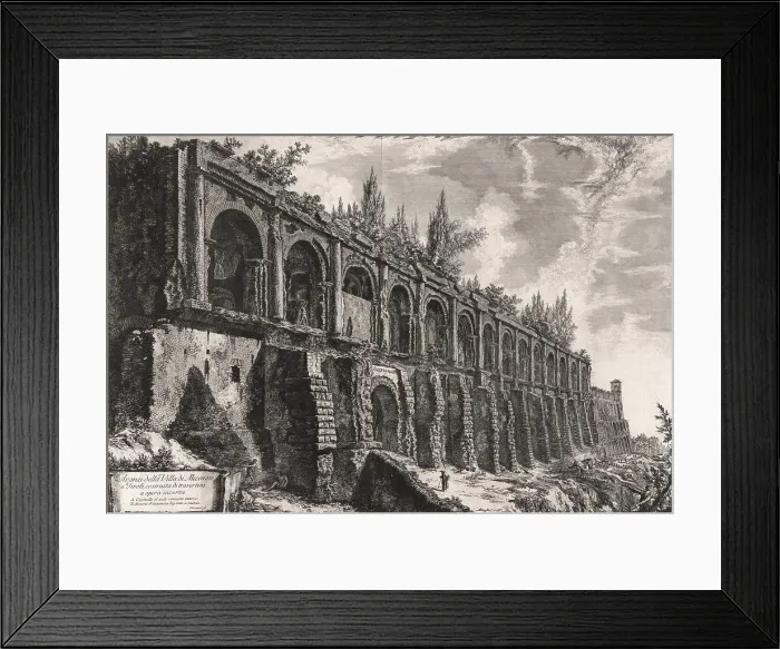 Framed Print : Ancient Rome, Remains of the Villa of Maecenas in Tivoli, 1770, Italy, Historic, digitally restored reproduction from an original of the period Framed Print : Ancient Rome, Remains of the Villa of Maecenas in Tivoli, 1770, Italy, Historic, digitally restored reproduction from an original of the period