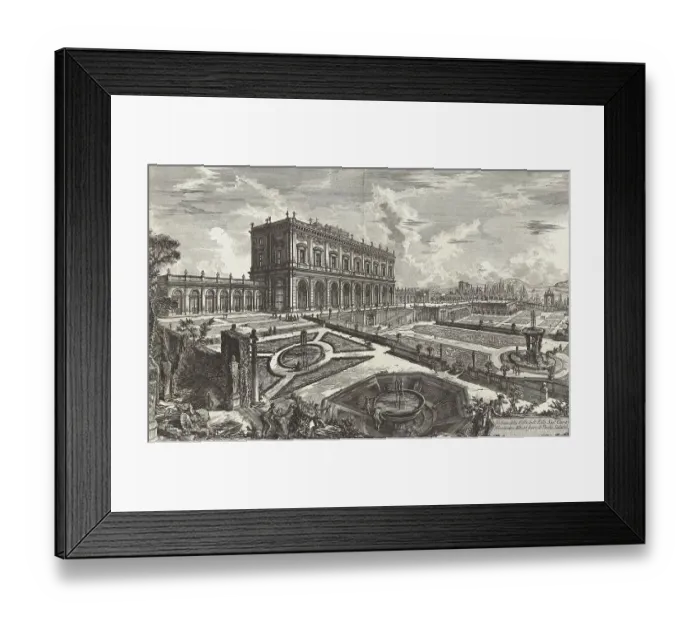 Framed Print : Ancient Rome, Villa Albani near Rome, View of the Villa dell Emo, Alesandro Albani in front of the Porta Salaria, 1770, Italy, Historic, digitally restored reproduction from an original of the period Framed Print : Ancient Rome, Villa Albani near Rome, View of the Villa dell Emo, Alesandro Albani in front of the Porta Salaria, 1770, Italy, Historic, digitally restored reproduction from an original of the period