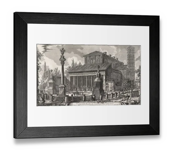 Framed Print : Ancient Rome, Church of Saint Paul Outside the Walls, San Paolo fuori le mura, one of the papal basilicas of Rome, 1770, Italy, Historic, digitally restored reproduction from an original of the period Framed Print : Ancient Rome, Church of Saint Paul Outside the Walls, San Paolo fuori le mura, one of the papal basilicas of Rome, 1770, Italy, Historic, digitally restored reproduction from an original of the period