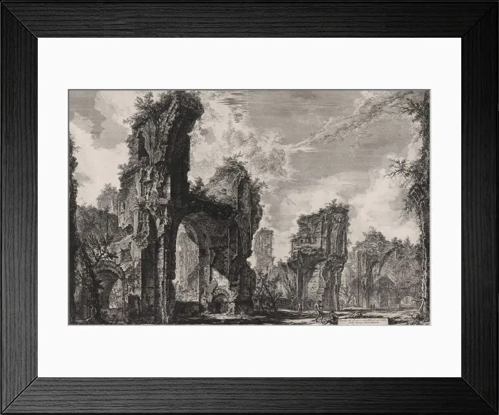 Framed Print : Ancient Rome, Baths of Caracalla, Thermae Antoninianae, Ancient Baths Rovine del Sisto, Ruins of the Xystus, 1770, Italy, Historic, digitally restored reproduction from an original of the period Framed Print : Ancient Rome, Baths of Caracalla, Thermae Antoninianae, Ancient Baths Rovine del Sisto, Ruins of the Xystus, 1770, Italy, Historic, digitally restored reproduction from an original of the period