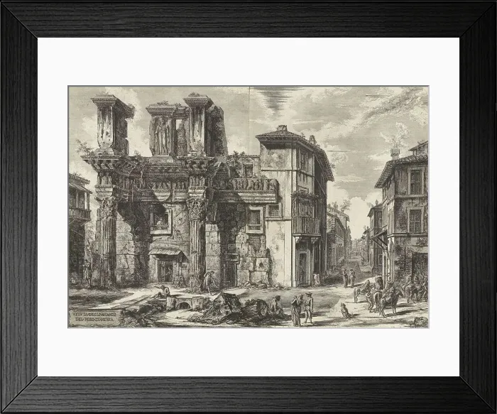 Framed Print : Ancient Rome, View of the Remains of the Forum of Nerva, 1760, Italy, Historic, digitally restored reproduction from an original of the period Framed Print : Ancient Rome, View of the Remains of the Forum of Nerva, 1760, Italy, Historic, digitally restored reproduction from an original of the period