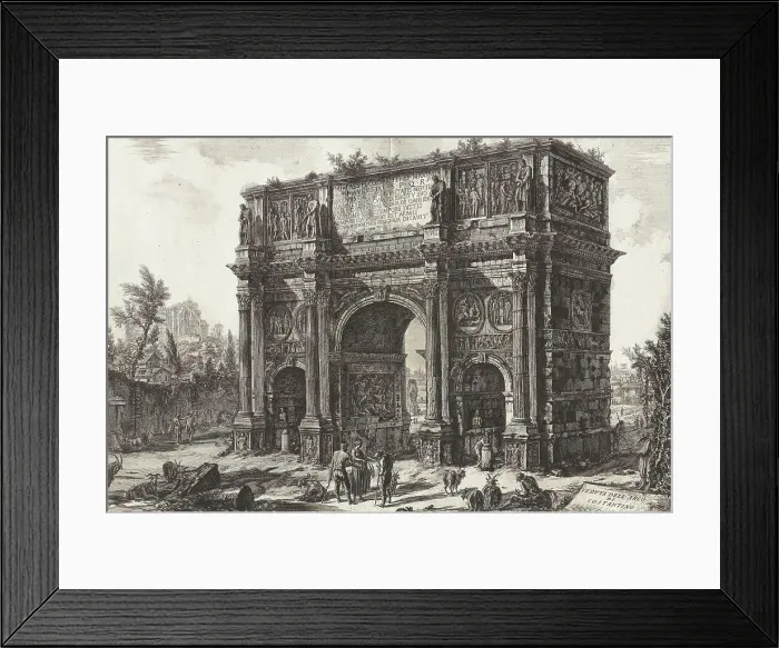 Framed Print : Ancient Rome, Arco di Constantino, Arch of Constantine, 1760, Italy, Historic, digitally restored reproduction from an original of the period Framed Print : Ancient Rome, Arco di Constantino, Arch of Constantine, 1760, Italy, Historic, digitally restored reproduction from an original of the period