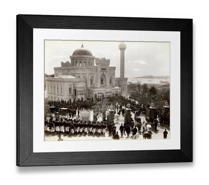 Framed Print : The Sultan Goes to Prayer, Istanbul, Constantinople, 1870, Turkey, Historical, digitally restored reproduction from a 19th century original Framed Print : The Sultan Goes to Prayer, Istanbul, Constantinople, 1870, Turkey, Historical, digitally restored reproduction from a 19th century original