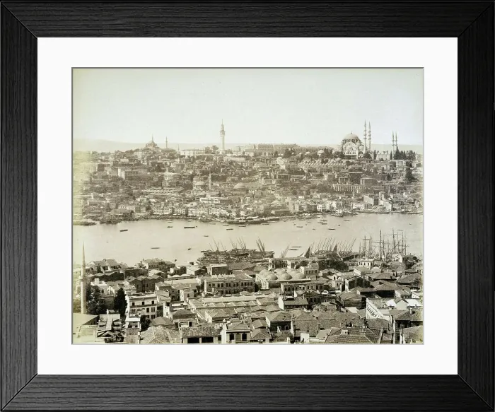 Framed Print : Golden Horn with view of old Constantinople, today Istanbul, c. 1870, Turkey, Historic, digitally restored reproduction from a 19th century original Framed Print : Golden Horn with view of old Constantinople, today Istanbul, c. 1870, Turkey, Historic, digitally restored reproduction from a 19th century original