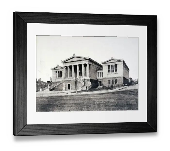 Framed Print : National Library in Athens, c. 1880, Greece, Historical, digitally restored reproduction from a 19th century original Framed Print : National Library in Athens, c. 1880, Greece, Historical, digitally restored reproduction from a 19th century original
