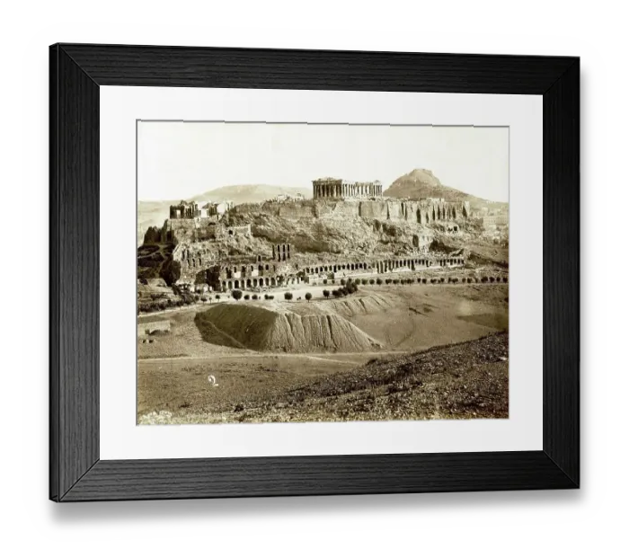 Framed Print : View of the Acropolis of Athens, c. 1880, Greece, Historic, digitally restored reproduction from a 19th century original Framed Print : View of the Acropolis of Athens, c. 1880, Greece, Historic, digitally restored reproduction from a 19th century original